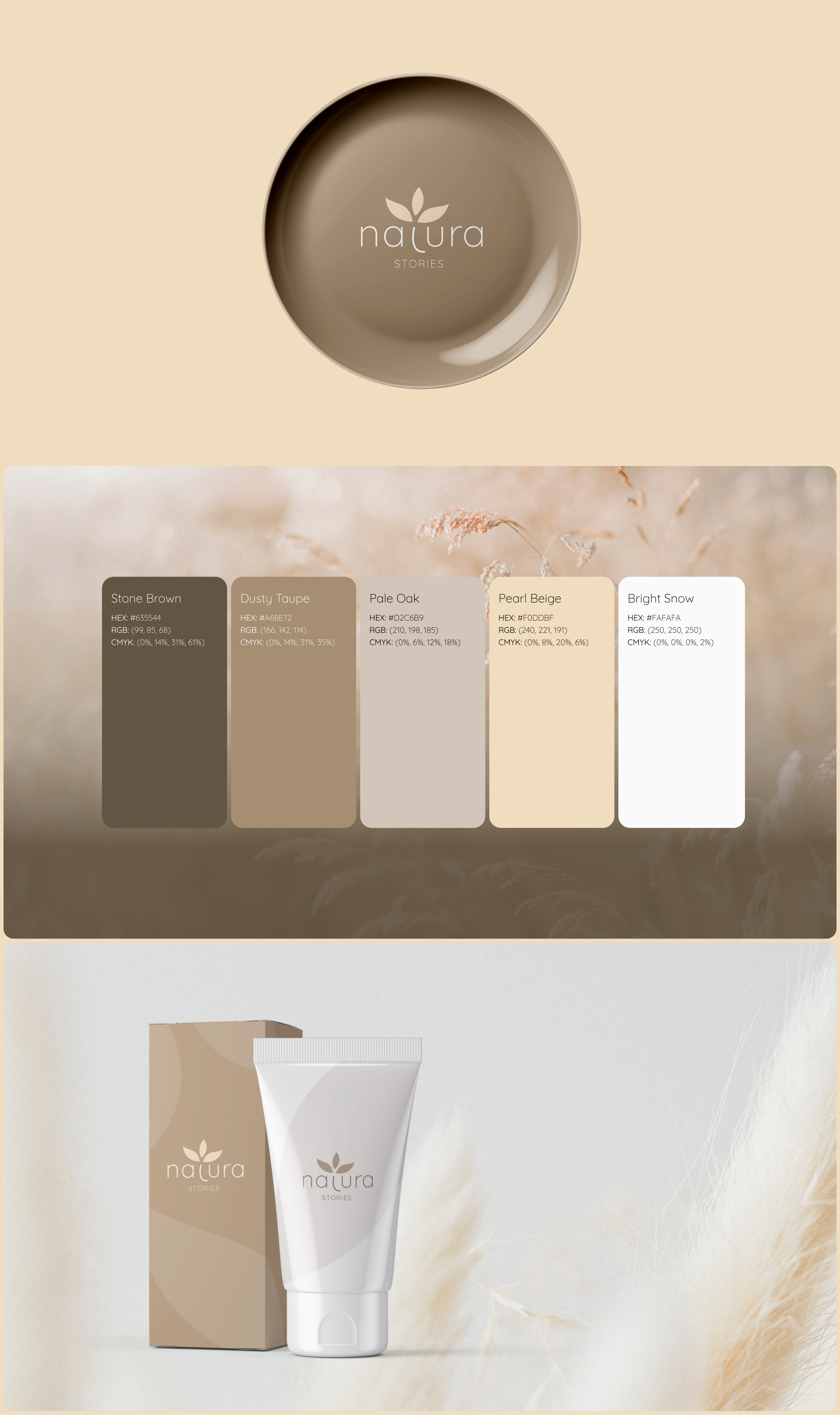 This is a mockup for Natura Stories